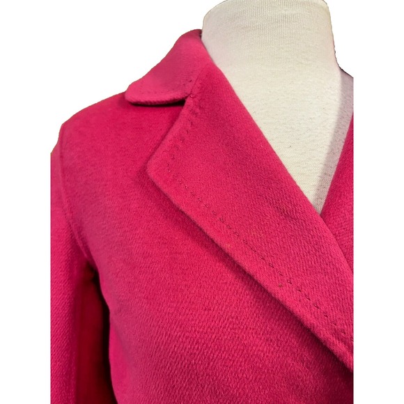 St. John Vintage Sewn By Hand Blazer Pink Angora Blend Double Breasted SZ 2 - Picture 5 of 16